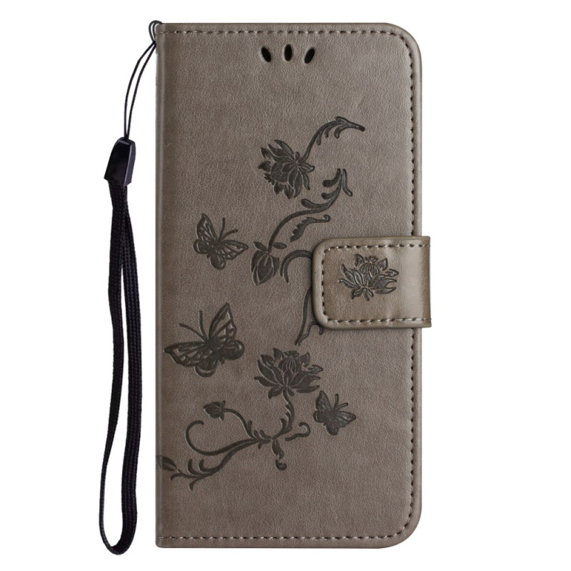 Housse Moto G15 Papillons et Fleurs