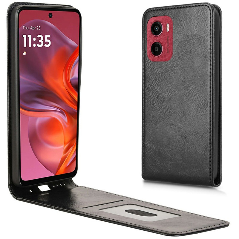 Housse Moto G05 / E15 Simili Cuir Rabat Vertical