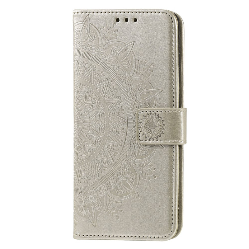 Housse Moto G05 Mandala Soleil à Lanière