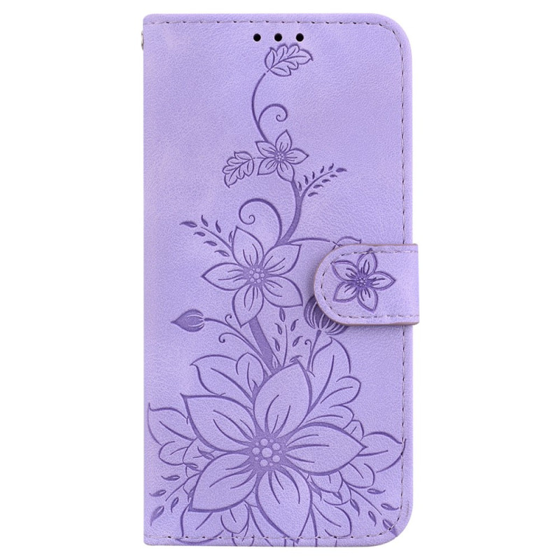 Housse Honor Magic 7 Lite / X9c Effet Daim Fleur de Lys