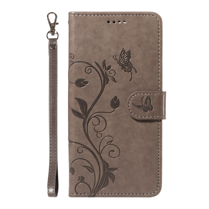 Housse OnePlus 13R Motif Floral à Lanière