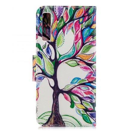 Housse Samsung Galaxy A7 Arbre Coloré