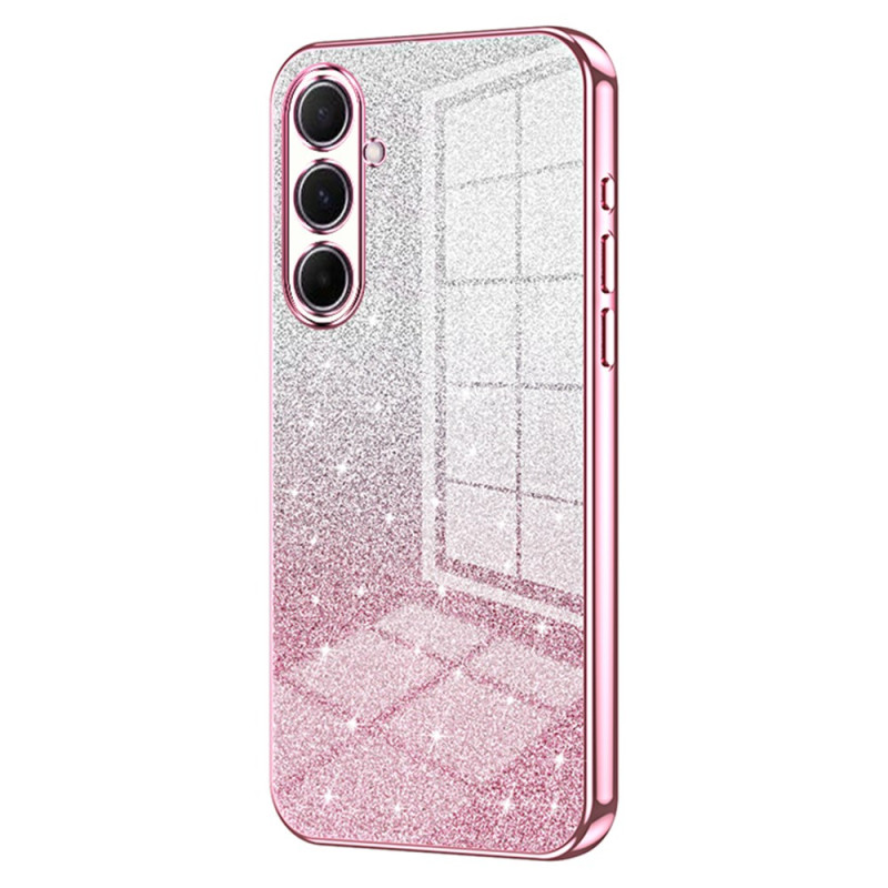 Coque Samsung Galaxy A56 5G Paillettes Rebord Effet Métal