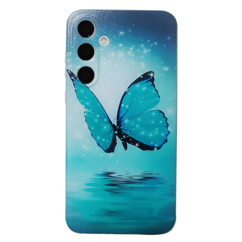 Coque Samsung Galaxy A56 5G Papillon Bleu