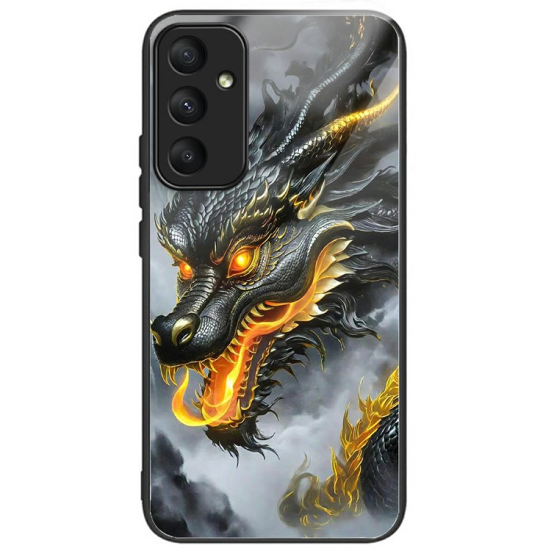 Coque Samsung Galaxy A36 5G Verre Trempé Dragon Noir