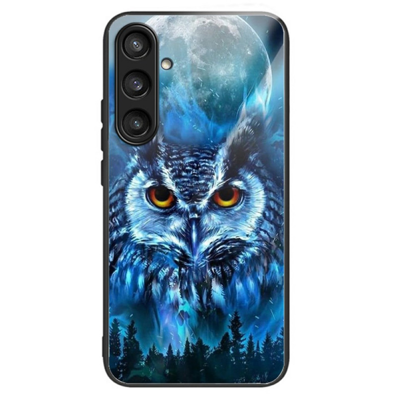 Coque Samsung Galaxy A36 5G Verre Trempé Hibou Lune