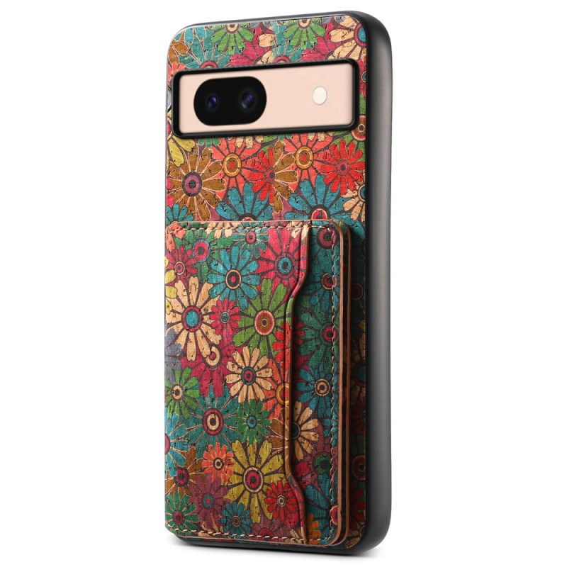 Coque Google Pixel 8A Porte-Cartes Floral