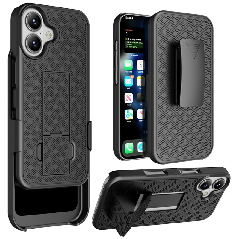 Coque iPhone 16 Protection Écran Coulissante, Support et clip