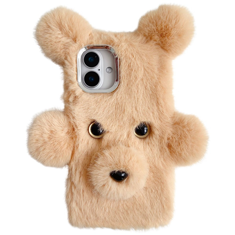 Coque iPhone 16 3D Peluche Ours