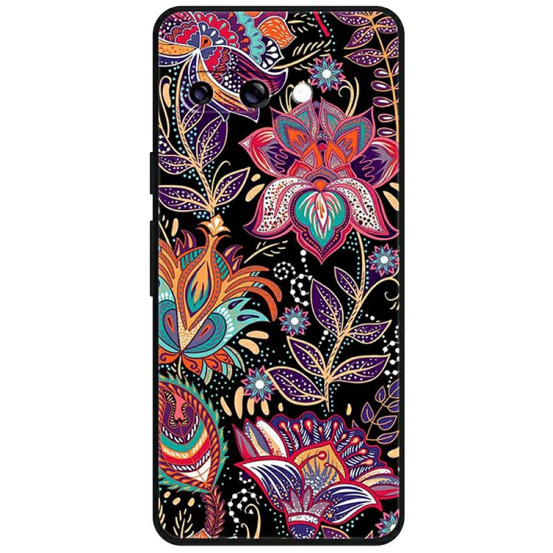 Coque Google Pixel 9A Motif Floral Violet