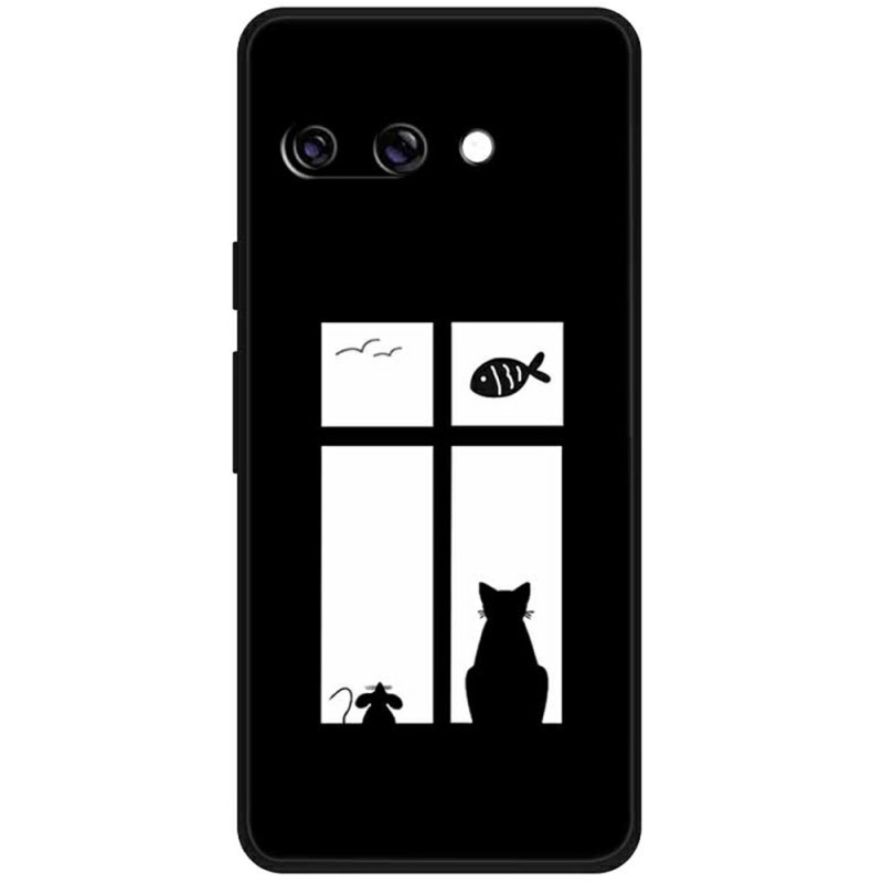 Coque Google Pixel 9A Chat et Souris