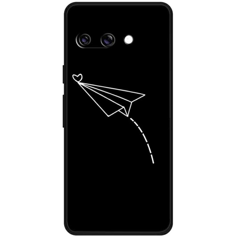 Coque Google Pixel 9A Avion et Cœur