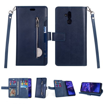 Housse Huawei Mate 20 Lite Porte-monnaie avec Lanière