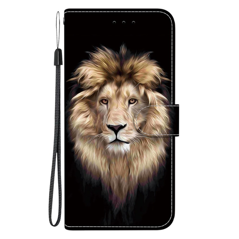 Housse Moto G55 5G Lion