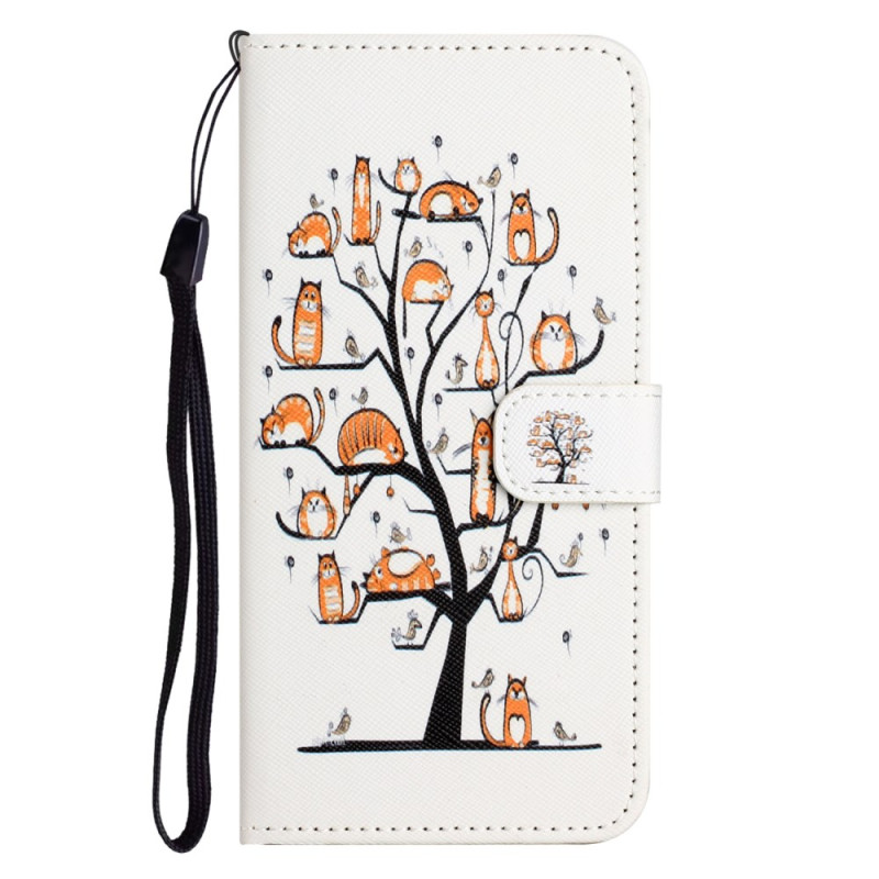 Housse Moto G55 5G Motif Chats et Arbre