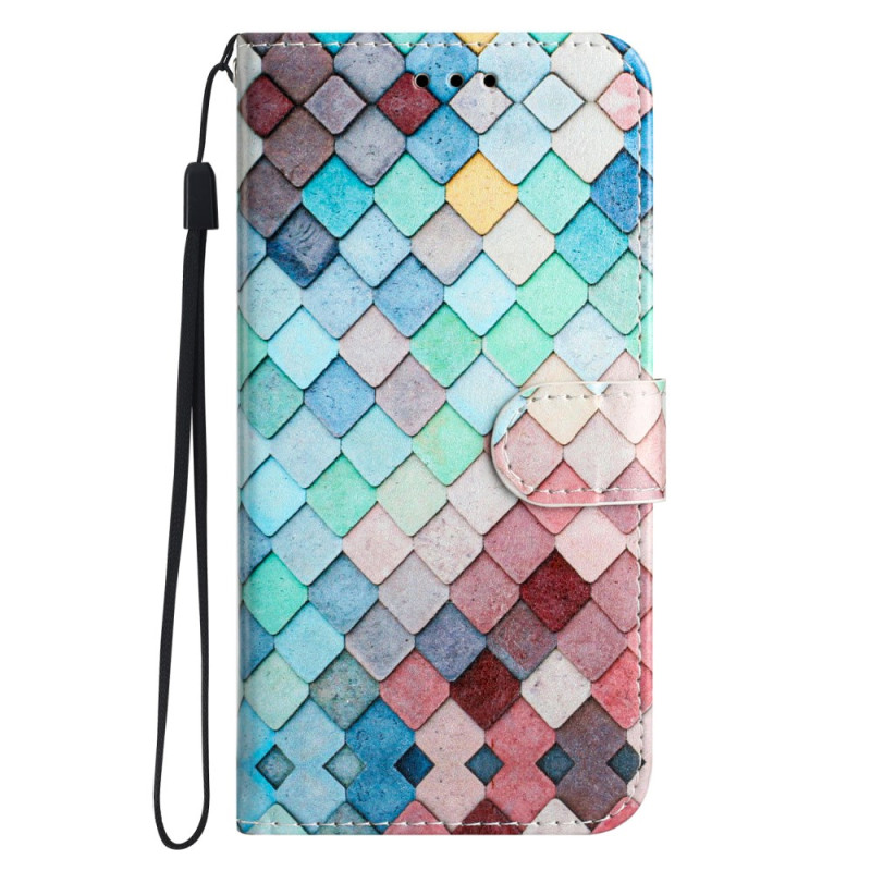 Housse Moto G35 5G Design Grille Colorée