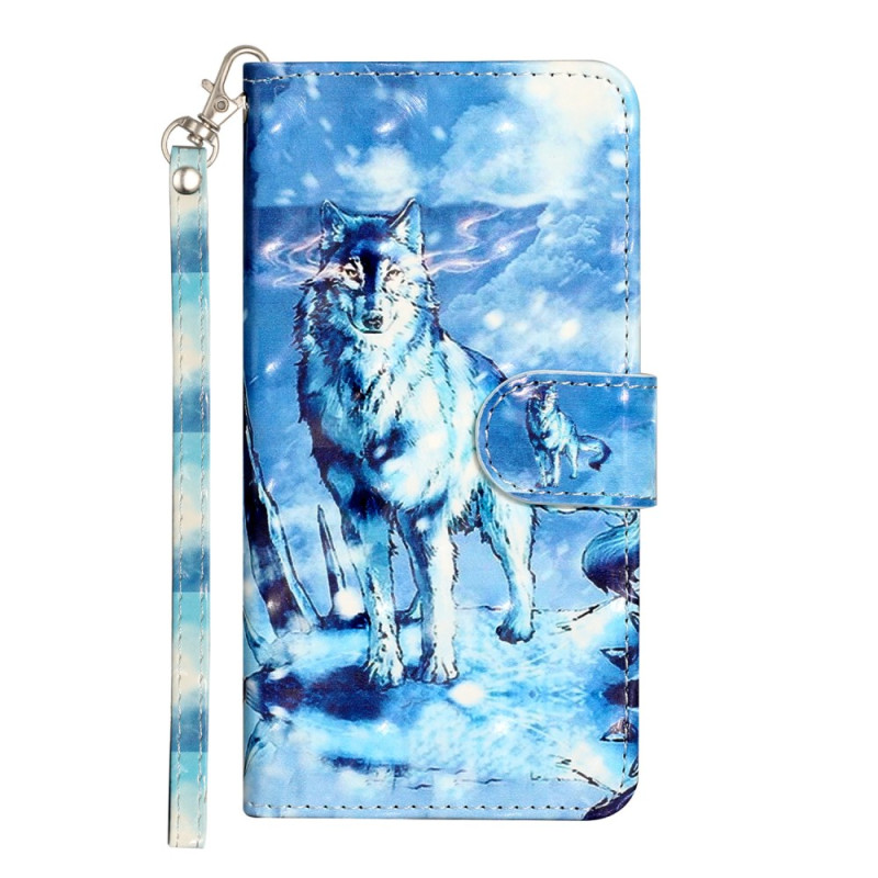 Housse Moto G35 5G Loup des Neiges