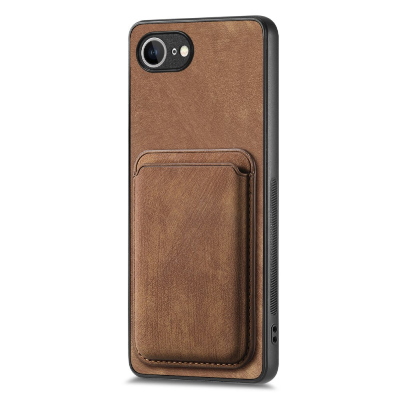 Coque iPhone 16E Porte-Cartes Détachable Style Rétro