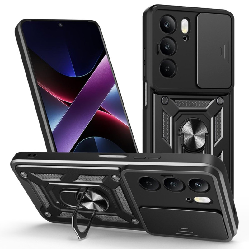 Coque Realme C75 Anneau-Support et Protecteur Objectif