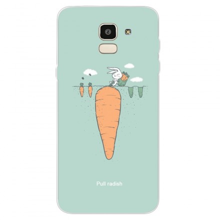 Coque Samsung Galaxy J6 Lapin au Jardin