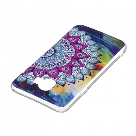 Coque Samsung Galaxy J6 Mandala Coloré Fluorescente