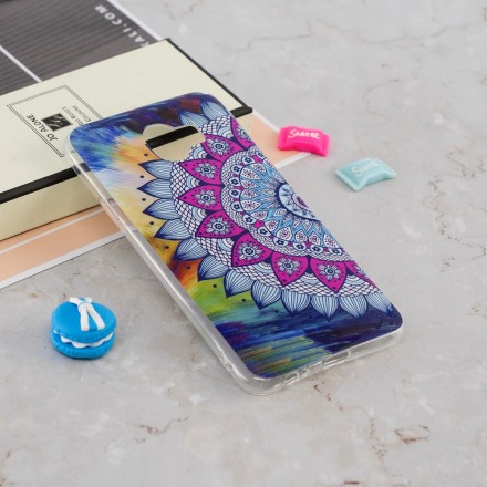 Coque Samsung Galaxy J6 Mandala Coloré Fluorescente