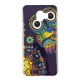 Coque Samsung Galaxy J6 Hibou Mandala Fluorescente