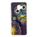 Coque Samsung Galaxy J6 Hibou Mandala Fluorescente