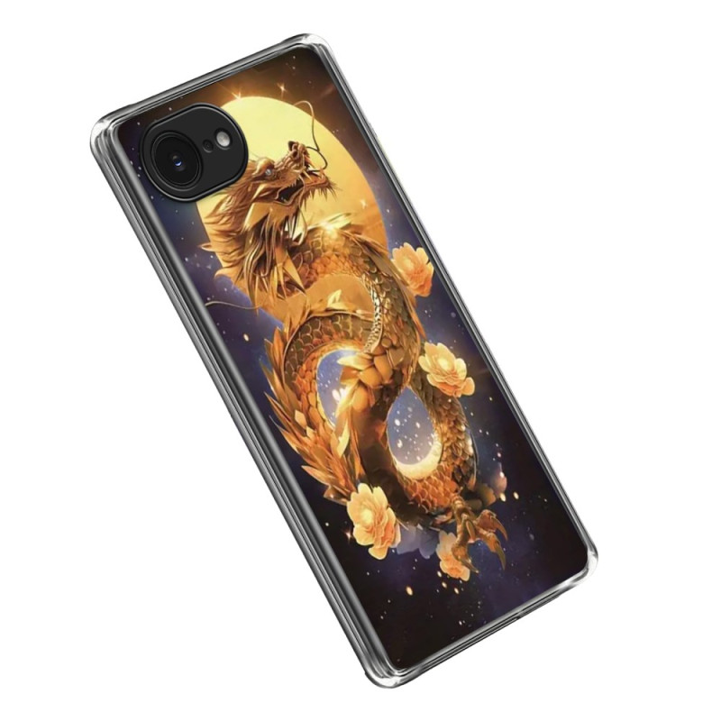 Coque iPhone 16E Dragon Doré