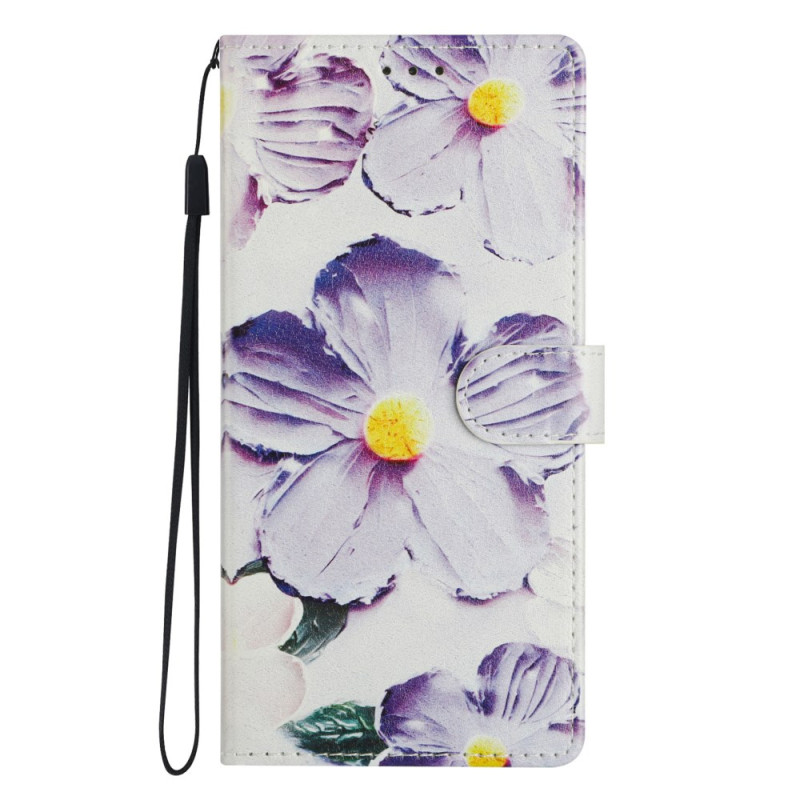 Housse iPhone 16E Fleurs Violettes