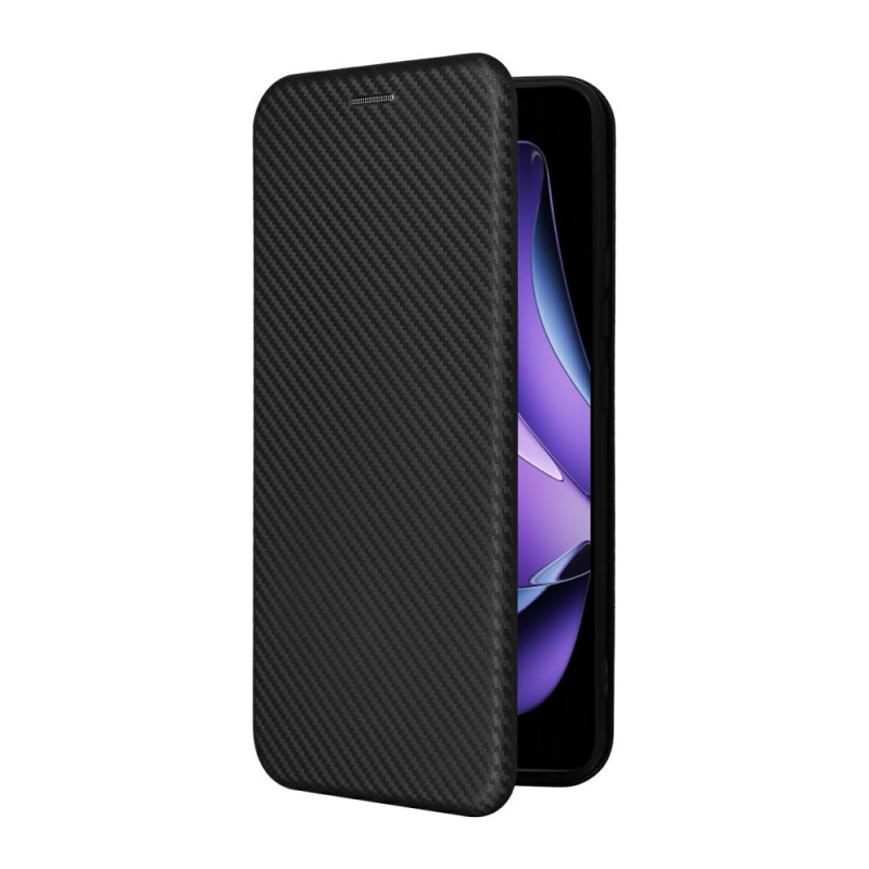 Flip Cover Oppo Reno 13F 5G Fibre Carbone