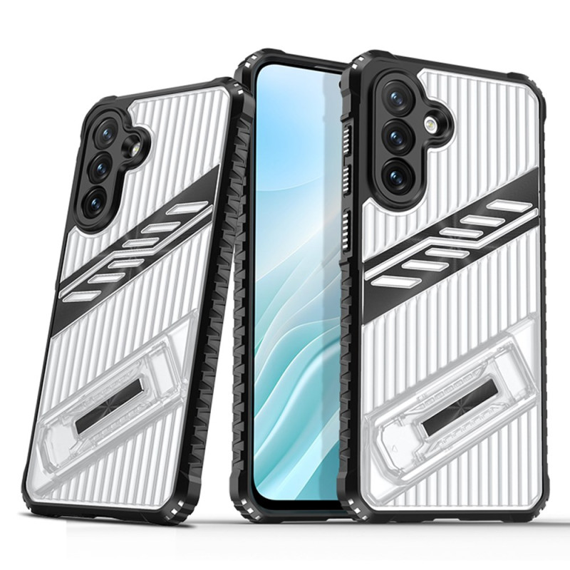 Coque Samsung Galaxy A56 5G Fibre Carbone Support Intégré