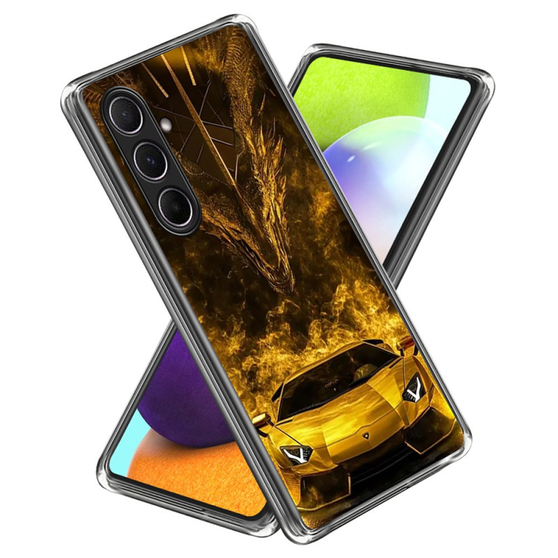 Coque Samsung Galaxy A56 5G Voiture de Sport Dorée