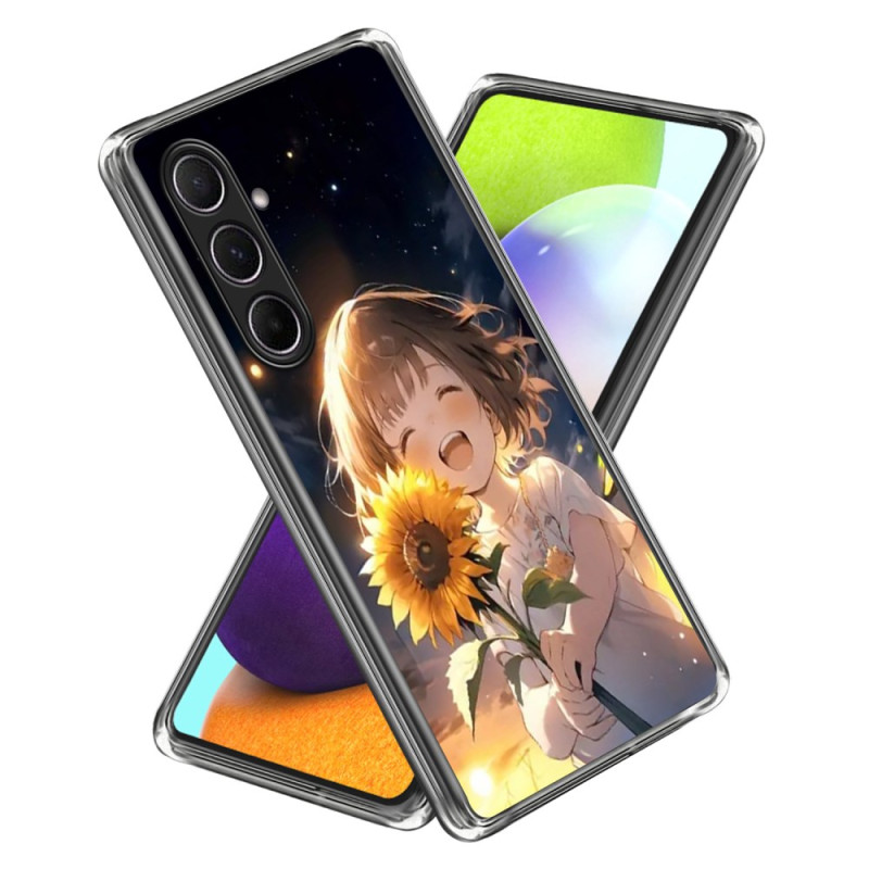 Coque Samsung Galaxy A56 5G Fille au Tournesol