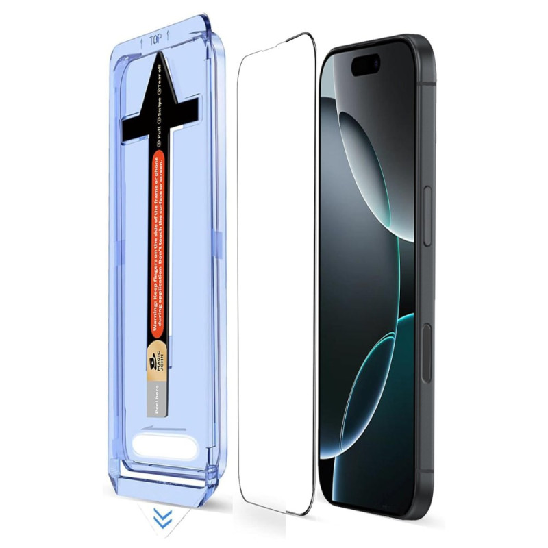 Protection Écran avec Outil d'Installation pour iPhone 16 Pro Max