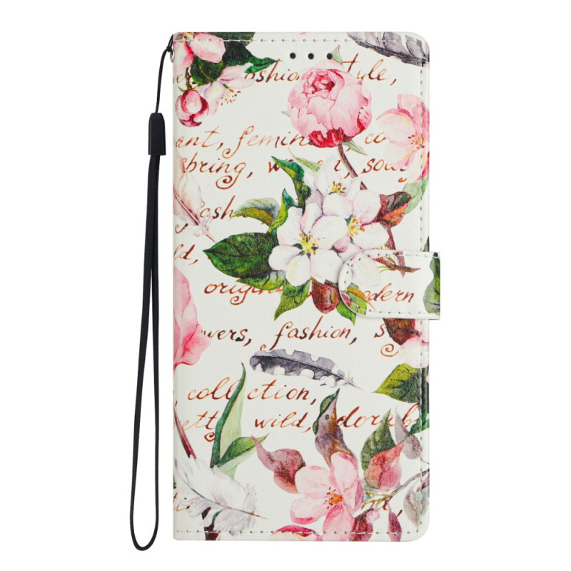 Housse Honor Magic 7 Pro 5G Feuilles Vertes et Fleurs