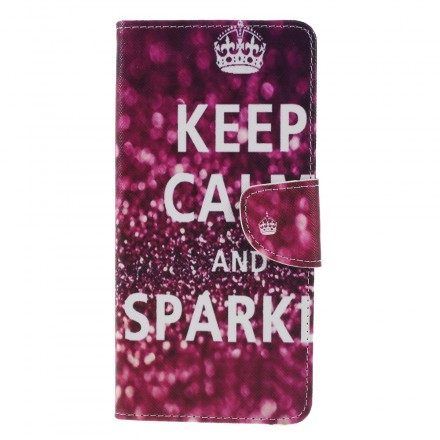 Housse Samsung Galaxy J6 Plus Keep Calm and Sparkle