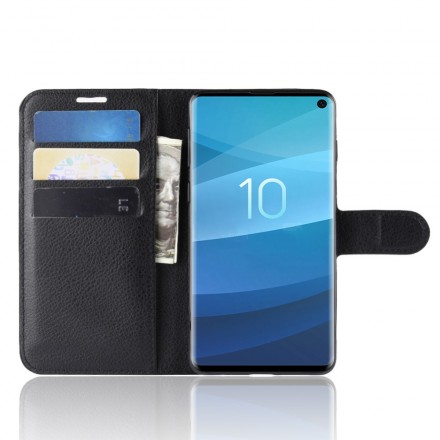 Housse Samsung Galaxy S10 Simili Cuir Rétro