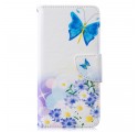 Housse Samsung Galaxy S10 Papillons et Fleurs Peints