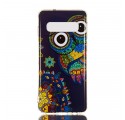 Coque Samsung Galaxy S10 Hibou Mandala Fluorescent