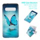 Coque Samsung Galaxy S10 Papillon Bleu Fluorescente