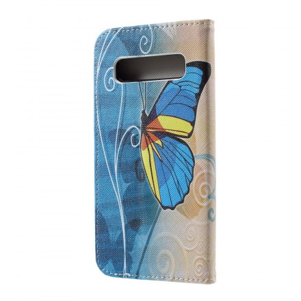 Housse Samsung Galaxy S10 Papillons et Fleurs