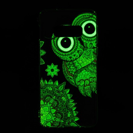 Coque Samsung Galaxy S10 Lite Hibou Mandala Fluorescente