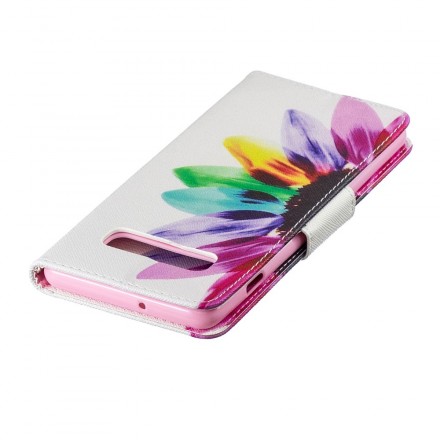 Housse Samsung Galaxy S10 Plus Fleur Aquarelle 