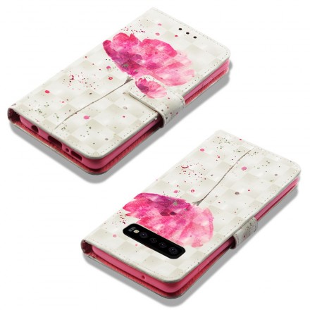 Housse Samsung Galaxy S10 Plus Coquelicot Aquarelle