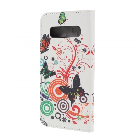 Housse Samsung Galaxy S10 Plus Papillons et Fleurs