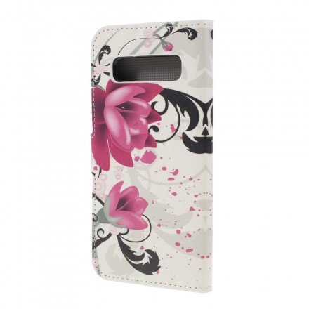 Housse Samsung Galaxy S10 Plus Papillons et Fleurs