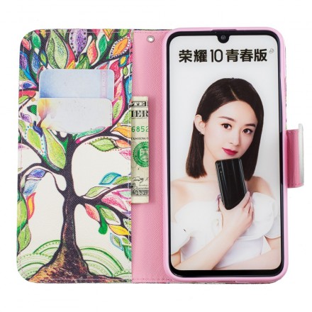 Housse Honor 10 Lite / Huawei P Smart 2019 Arbre Coloré