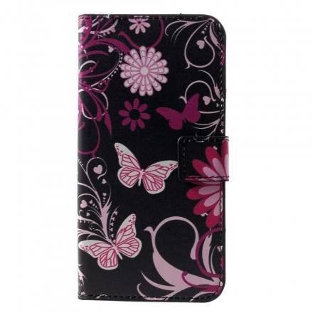 Housse Huawei P30 Papillons et Fleurs