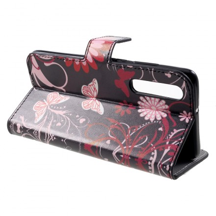 Housse Huawei P30 Papillons et Fleurs